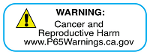 WARNING: Cancer and Reproductive Harm - www.P65Warnings.ca.gov.